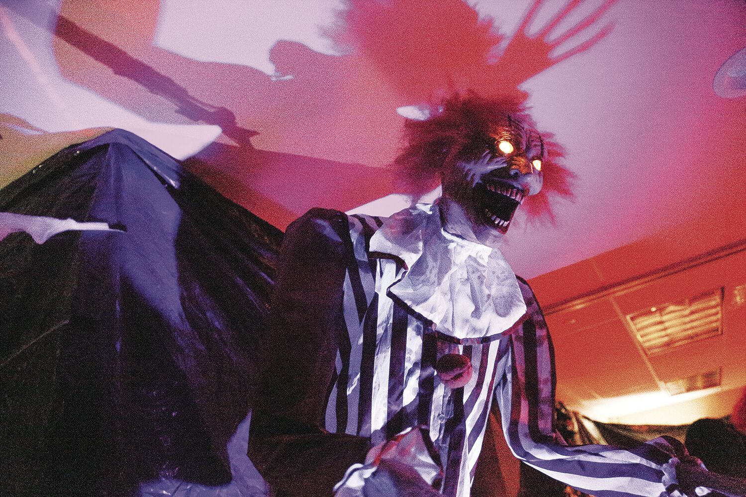 10-22-21 Haunted Hall creepy clown horizontal